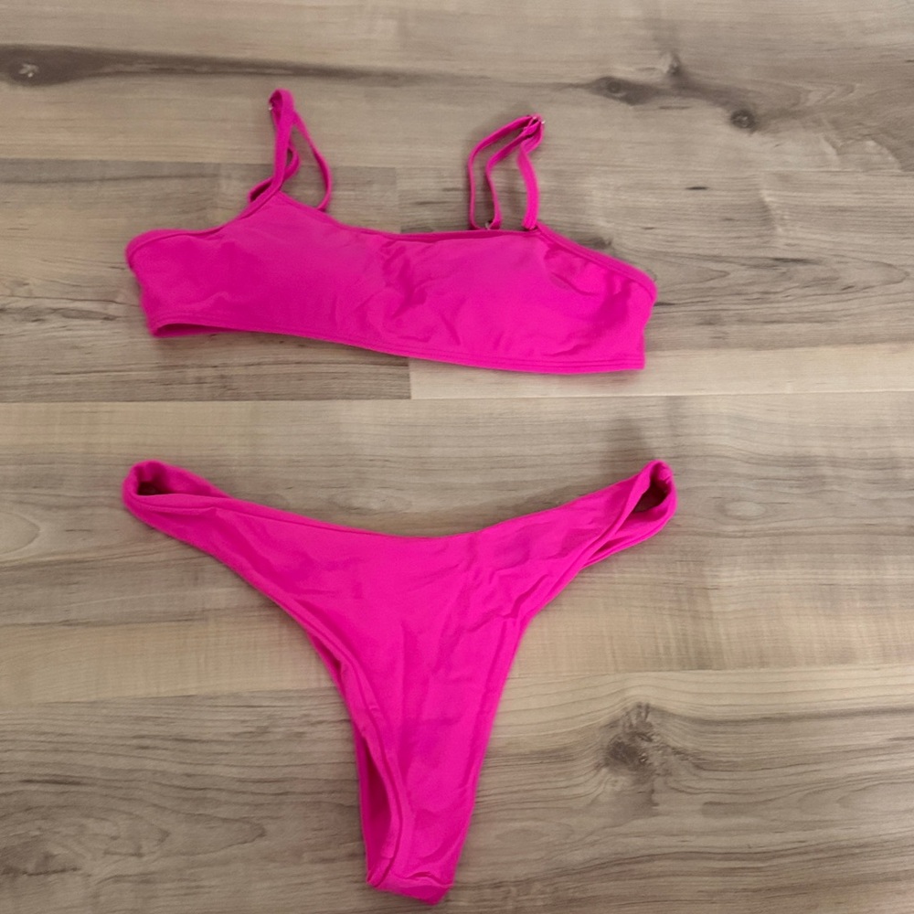 size m pink amazon bikini set